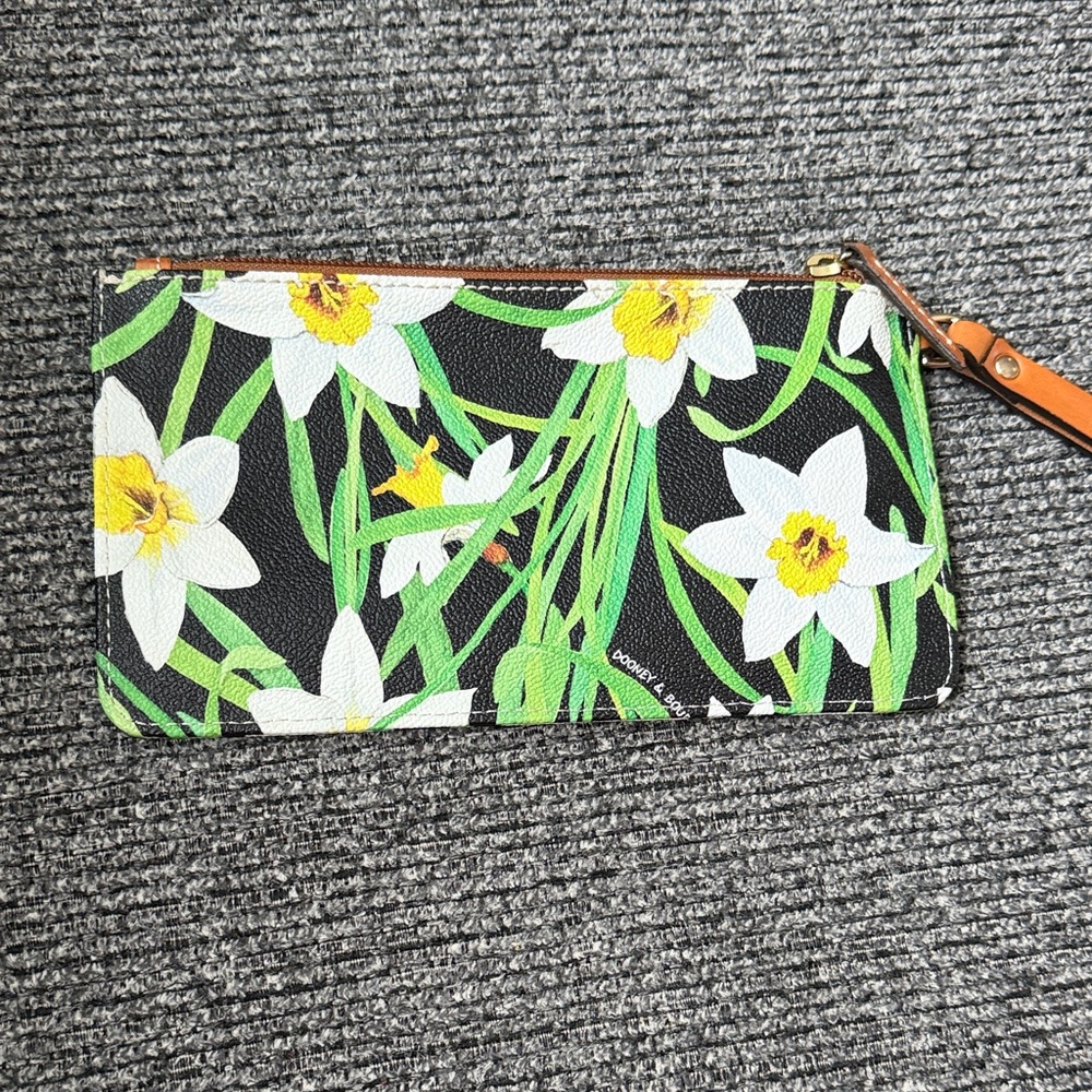 Dooney & Bourke Daffodil Wristlet - Black, Green, and Yellow - Picture 2 of 5